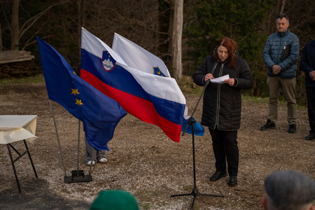 Odprtje saniranega plazu in ceste Špitalič Dolina (7)